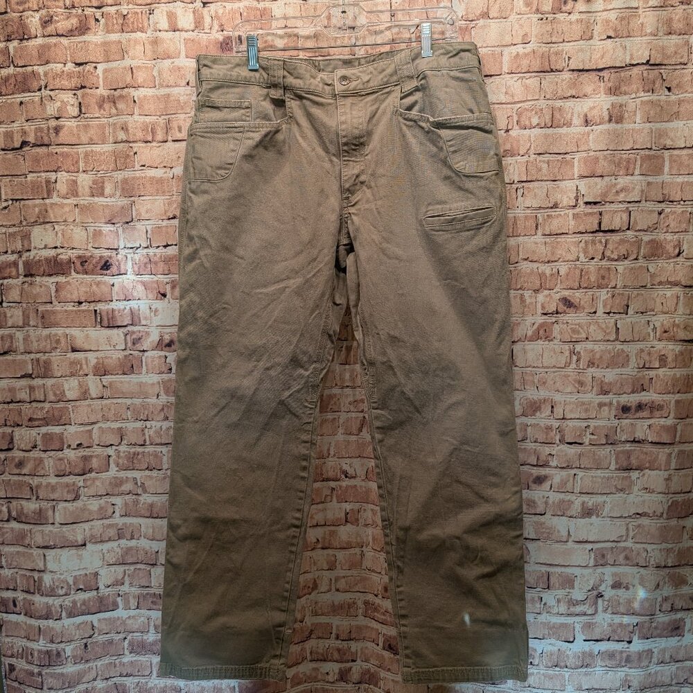 Noble Outfitters Pants Men's Flex Canvas Work Coyote Size 38 x 32